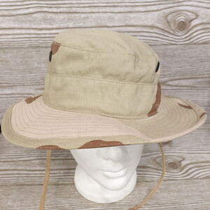 HAT SUN HOT WEATHER ENHANCED RIPSTOP CAMO HAT CAP SIZE 7 1/4 - MILITARY ARMY